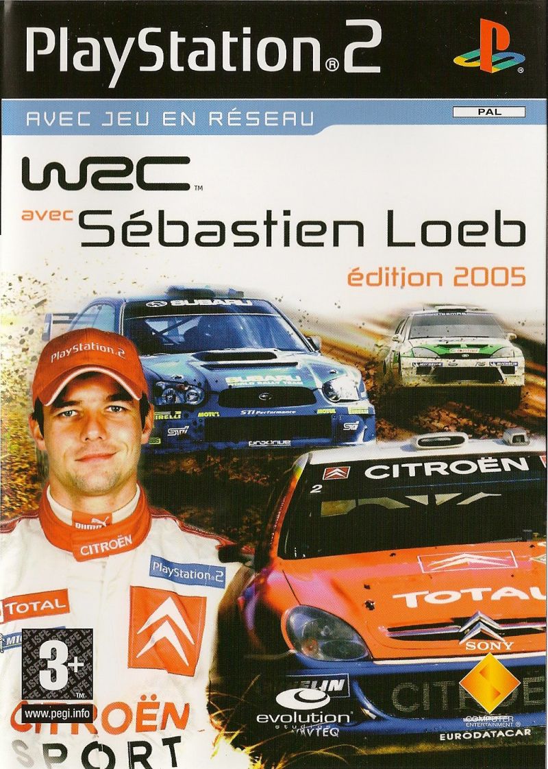Front cover of WRC: Rally Evolved for PlayStation 2