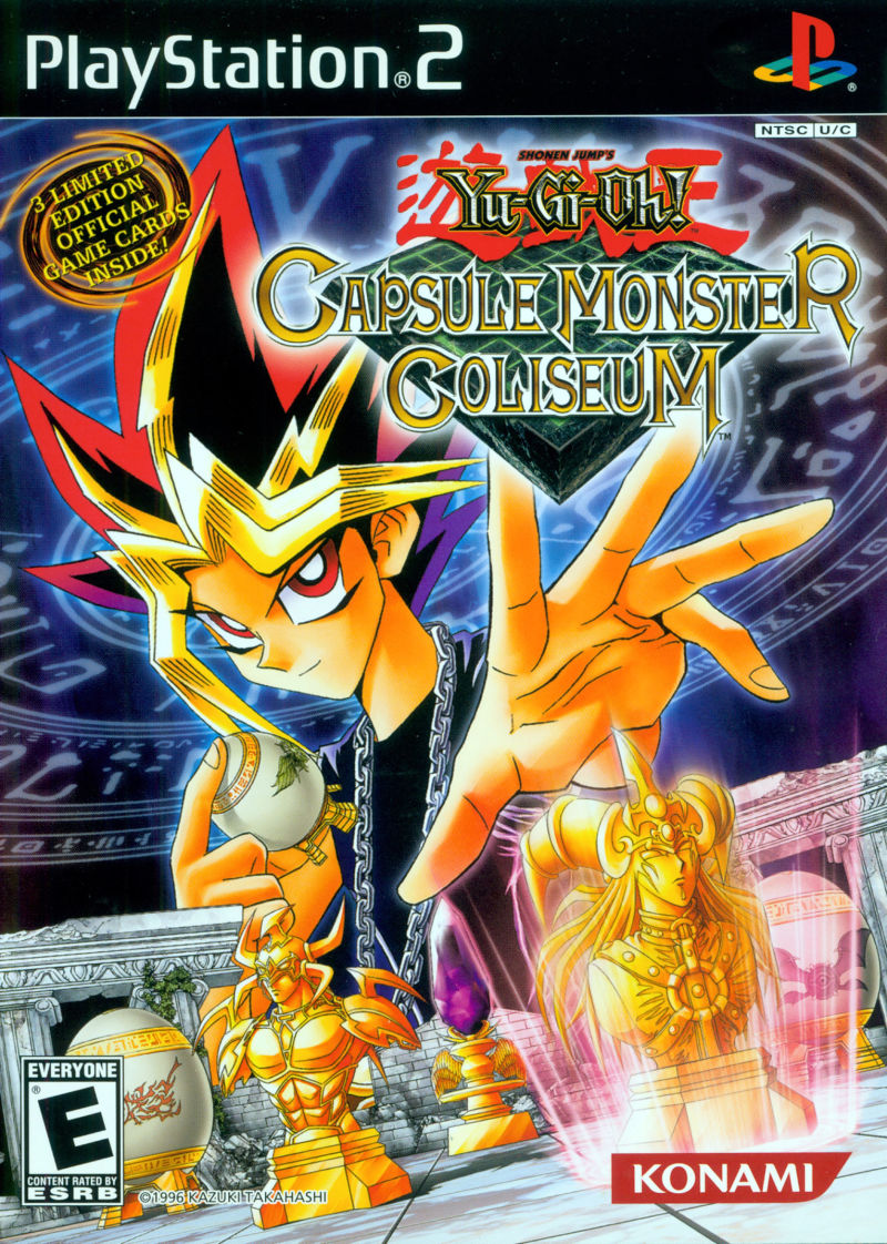 Front cover of Yu-Gi-Oh!: Capsule Monster Coliseum for PlayStation 2