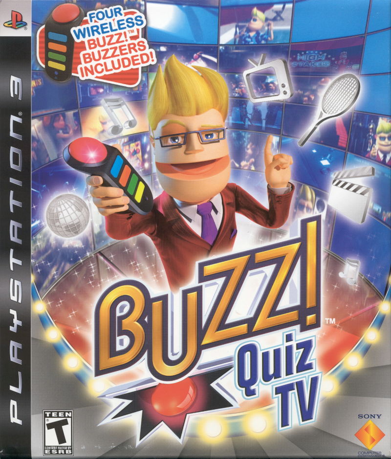 Front cover of Buzz!: Quiz TV for PlayStation 3