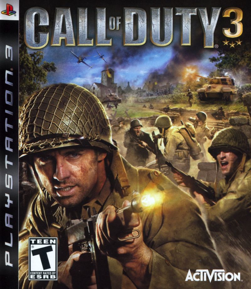 Front cover of Call of Duty 3 for PlayStation 3