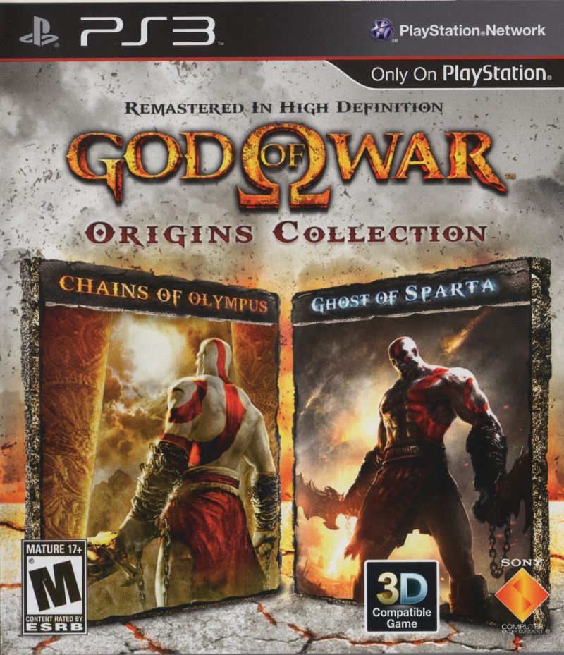Front cover of God of War: Origins Collection for PlayStation 3