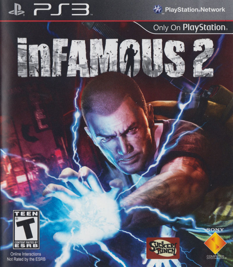 Front cover of inFAMOUS 2 for PlayStation 3