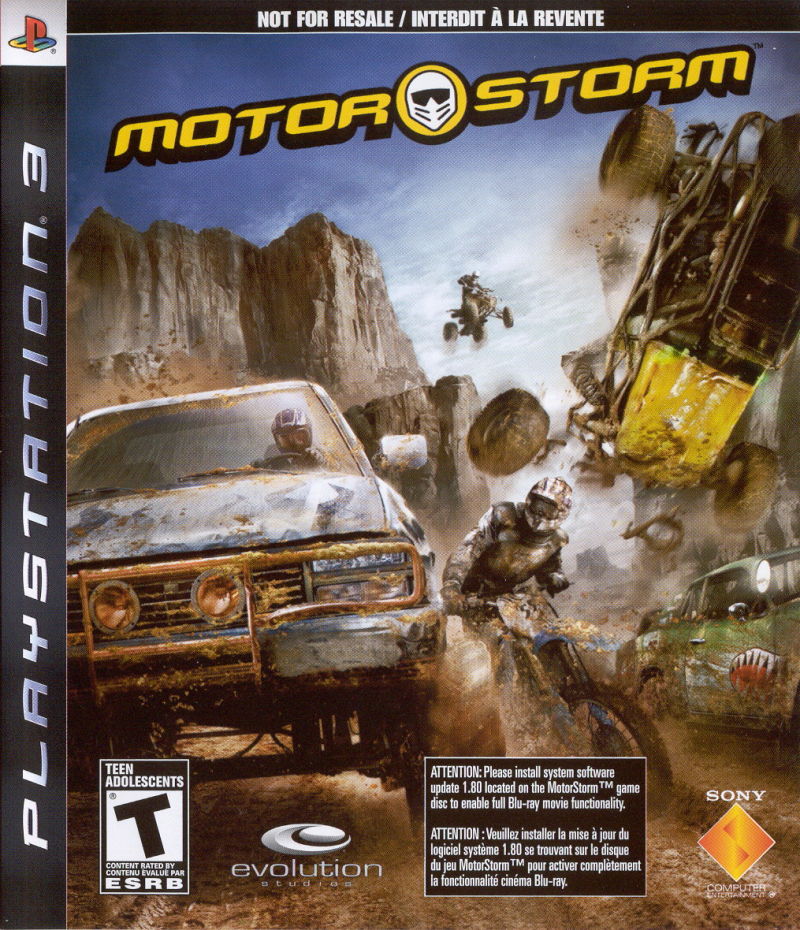 Front cover of MotorStorm for PlayStation 3