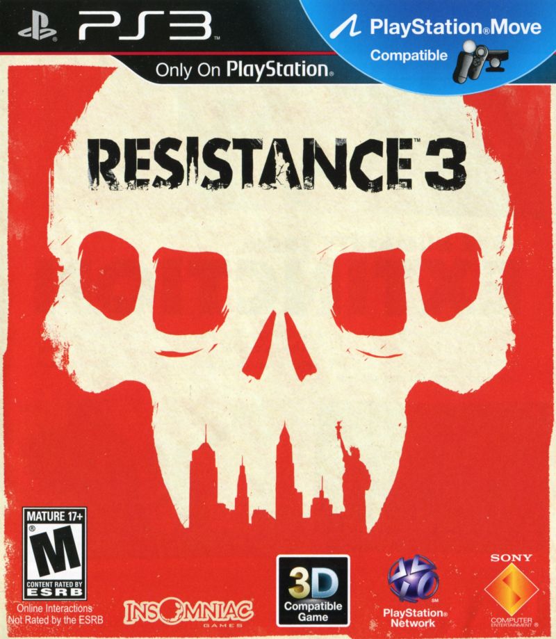 Front cover of Resistance 3 for PlayStation 3