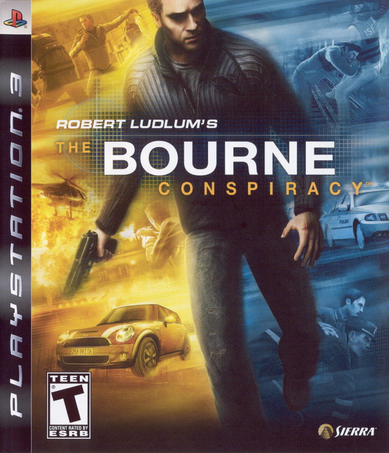 Front cover of Robert Ludlum's The Bourne Conspiracy for PlayStation 3