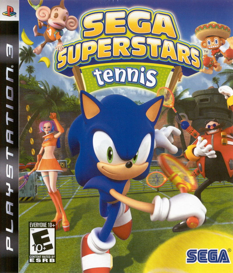 Front cover of SEGA Superstars Tennis for PlayStation 3