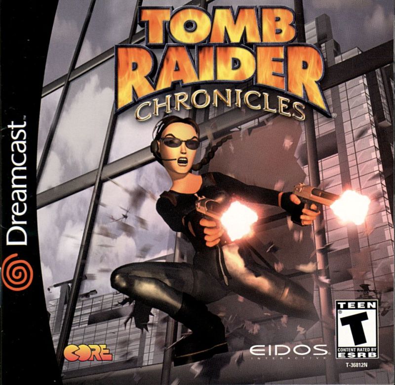 Front cover of Tomb Raider: Chronicles for Dreamcast