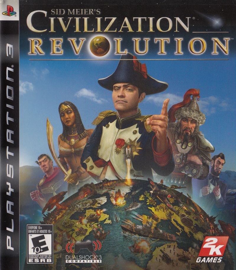 Front cover of Sid Meier's Civilization: Revolution for PlayStation 3