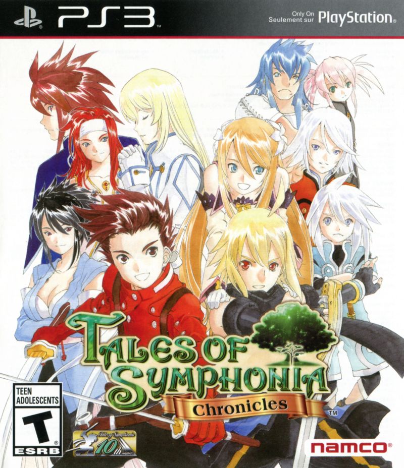 Front cover of Tales of Symphonia: Chronicles for PlayStation 3