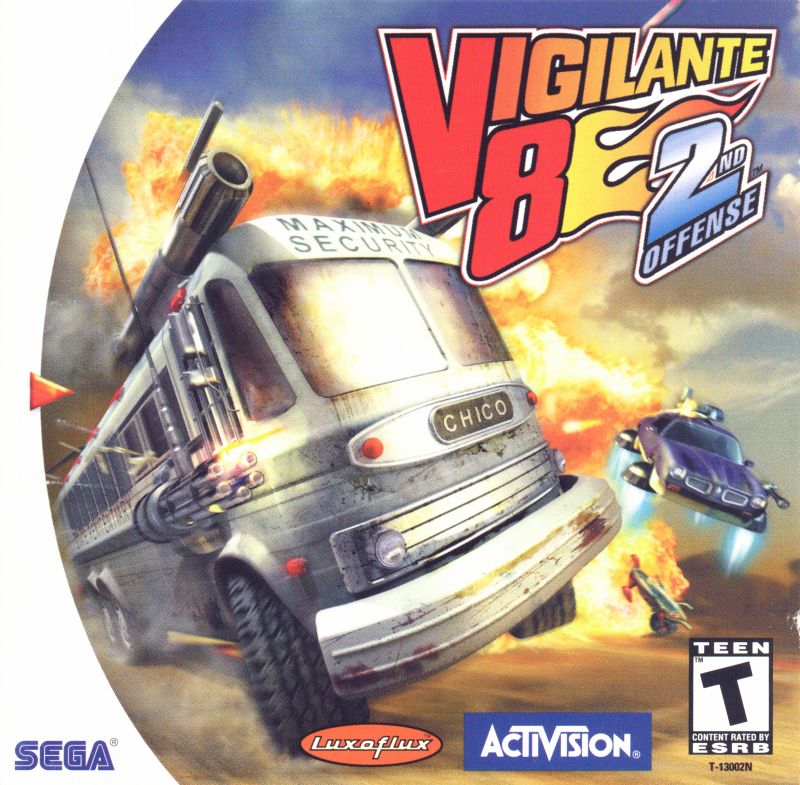 Front cover of Vigilante 8: 2nd Offense for Dreamcast