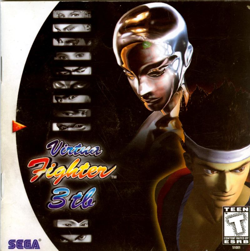 Front cover of Virtua Fighter 3tb for Dreamcast