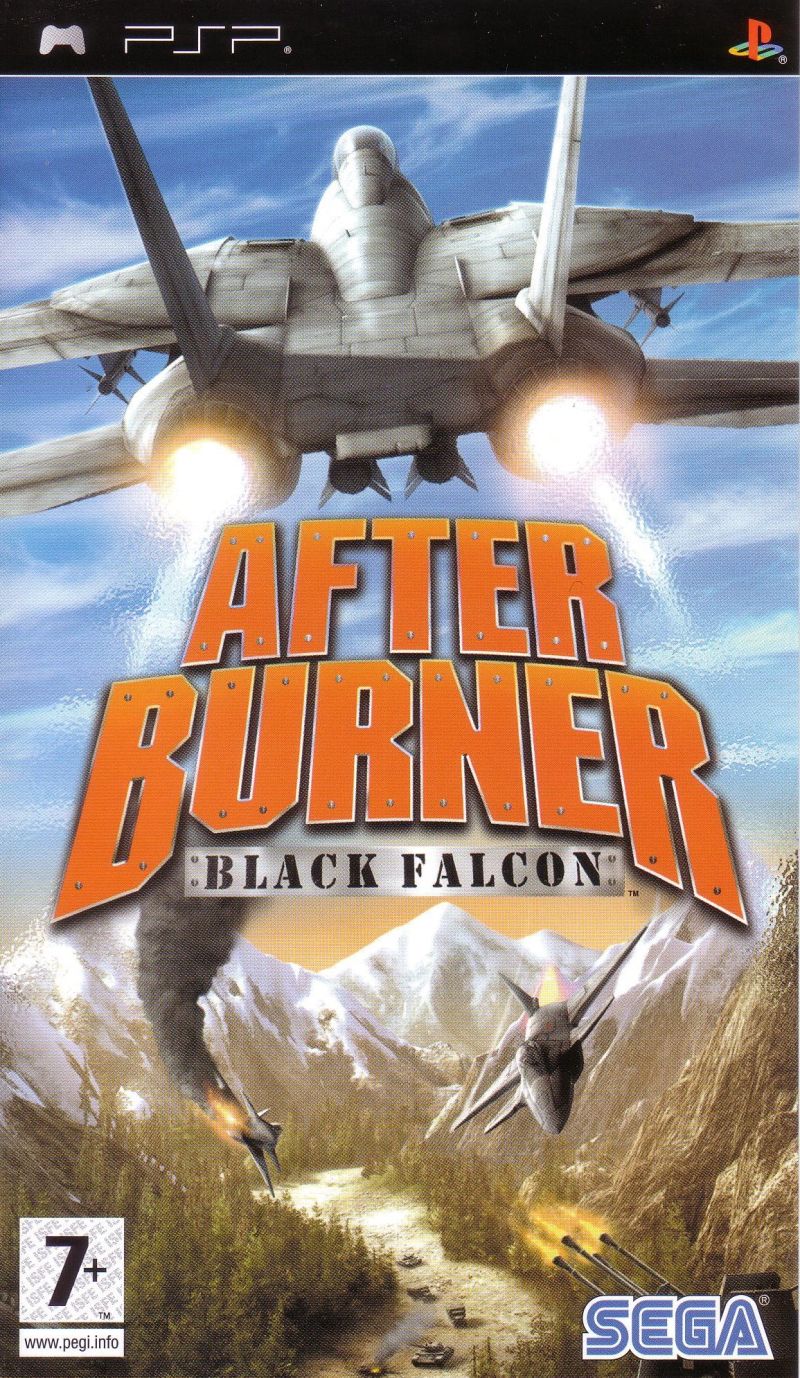 Front cover of After Burner: Black Falcon for PlayStation Portable