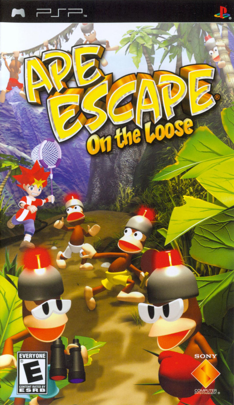 Front cover of Ape Escape: On the Loose for PlayStation Portable