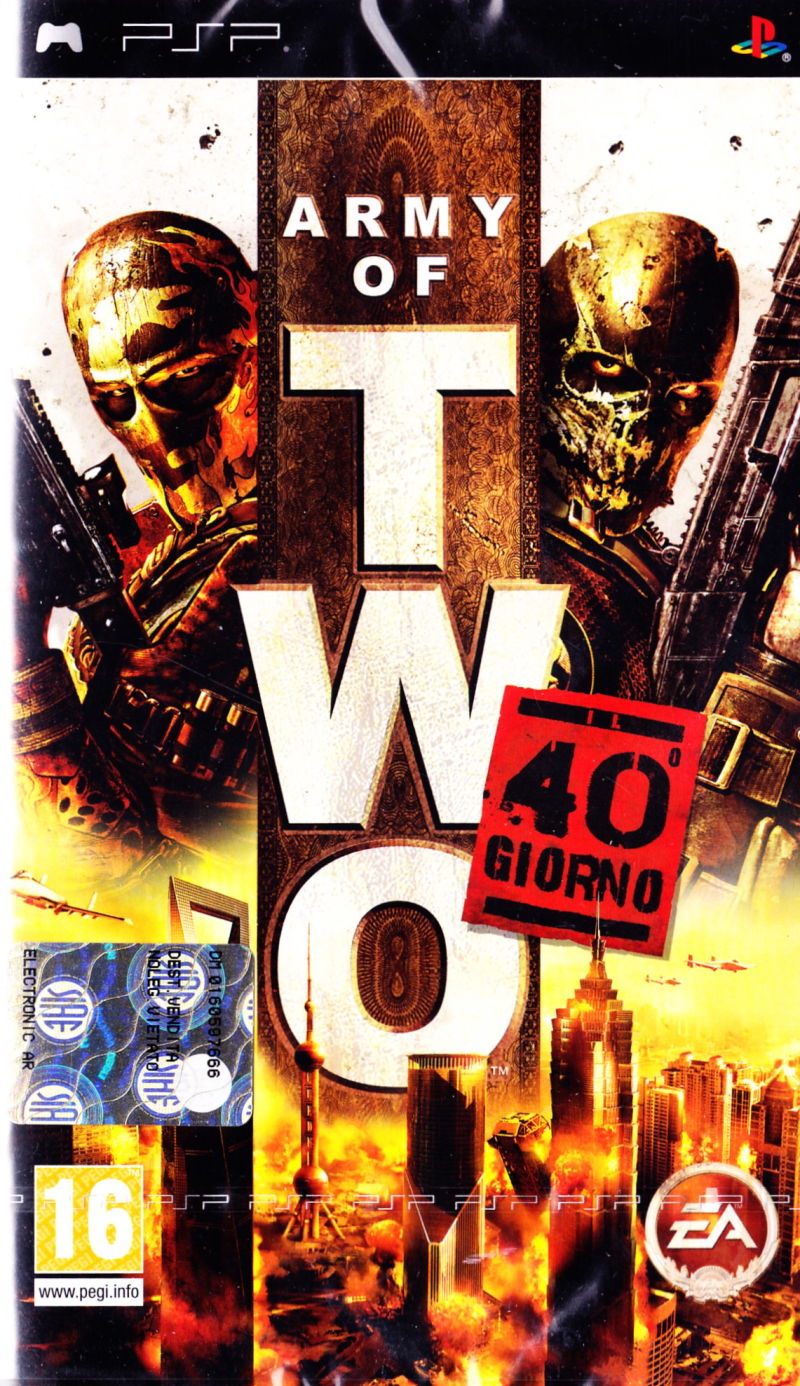 Front cover of Army of Two: The 40th Day for PlayStation Portable