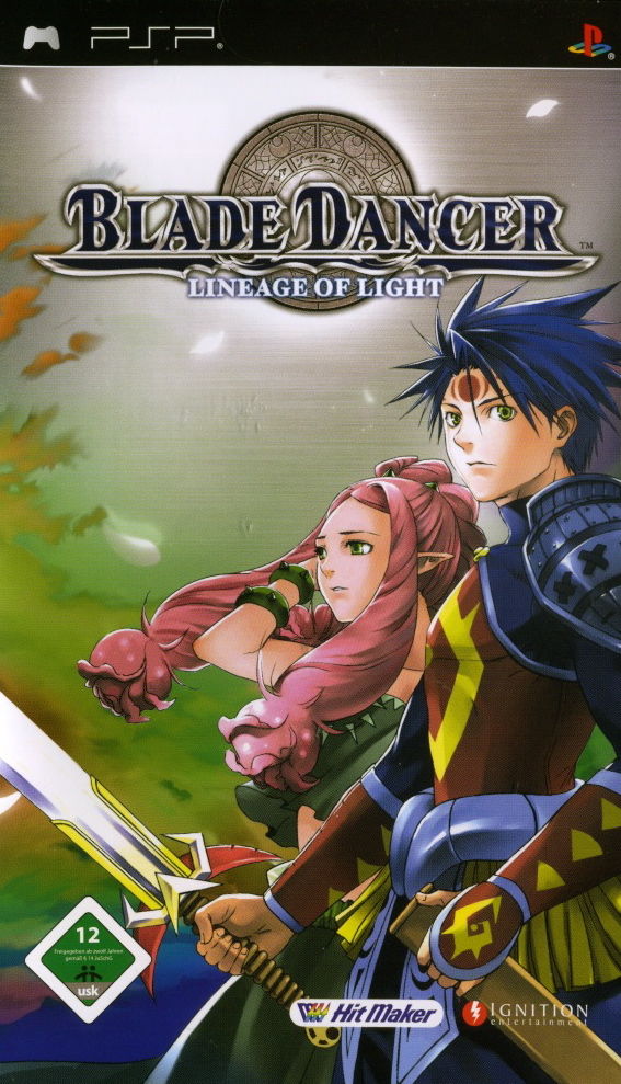 Front cover of Blade Dancer: Lineage of Light for PlayStation Portable