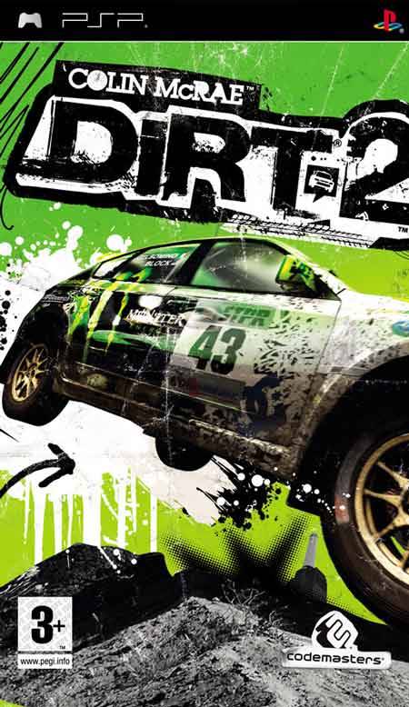 Front cover of DiRT 2 for PlayStation Portable