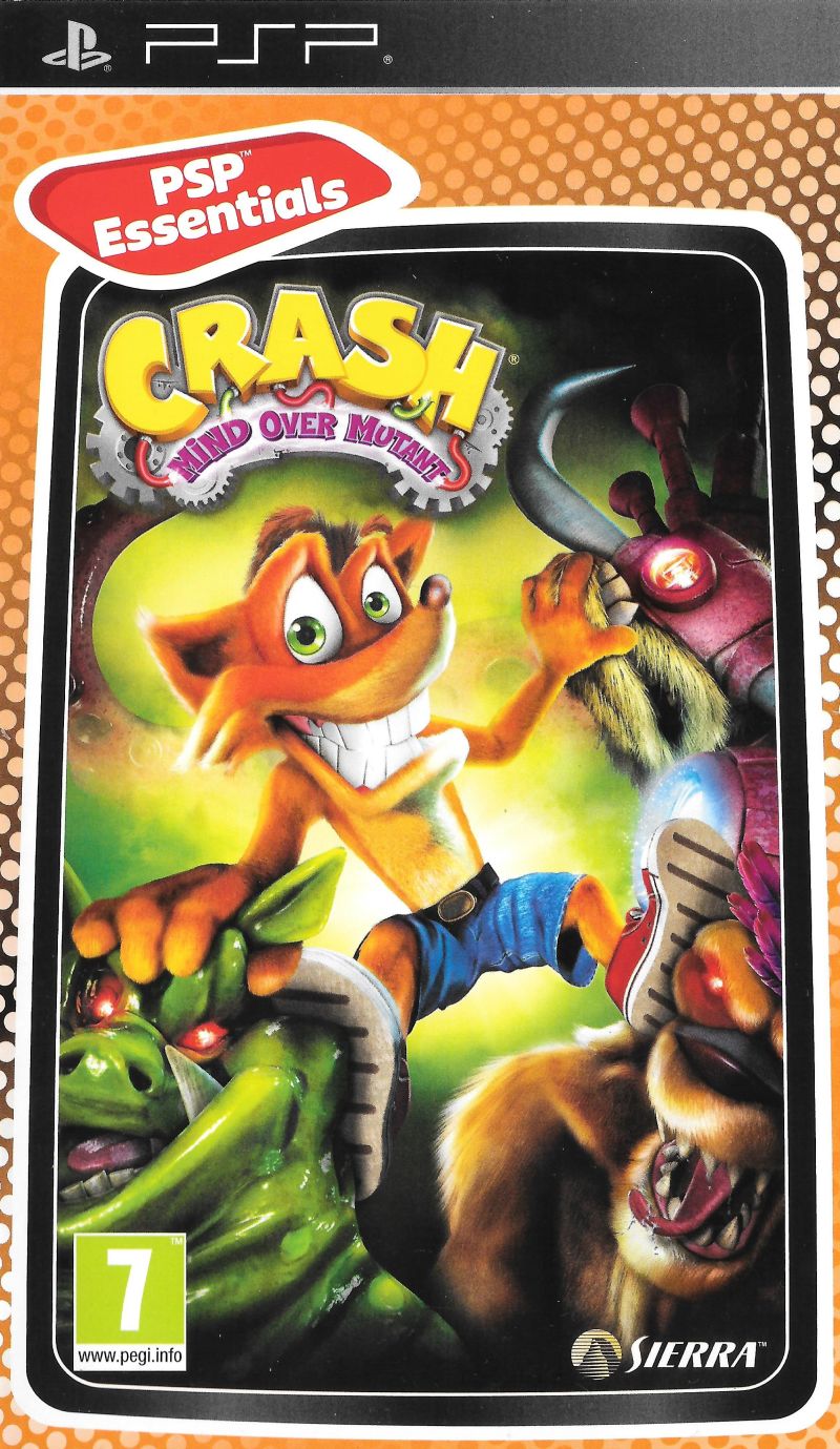 Front cover of Crash: Mind over Mutant for PlayStation Portable