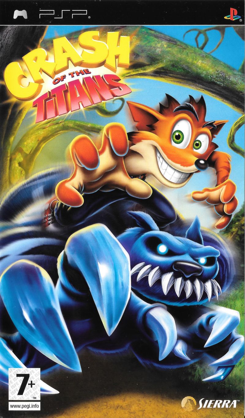 Front cover of Crash of the Titans for PlayStation Portable