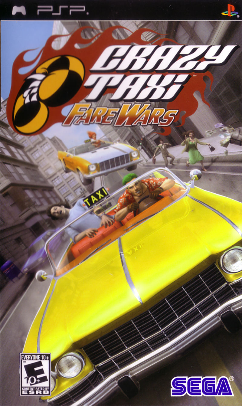 Front cover of Crazy Taxi: Fare Wars for PlayStation Portable