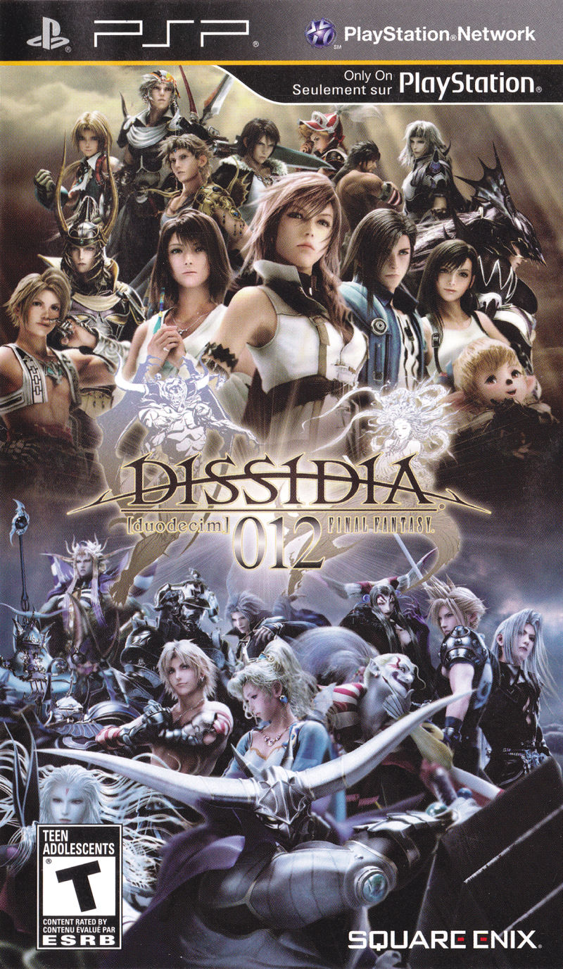 Front cover of Dissidia 012 [duodecim] Final Fantasy for PlayStation Portable