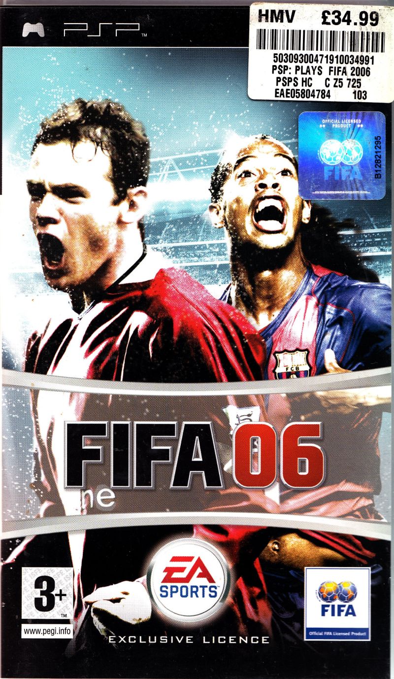 Front cover of FIFA Soccer 06 for PlayStation Portable