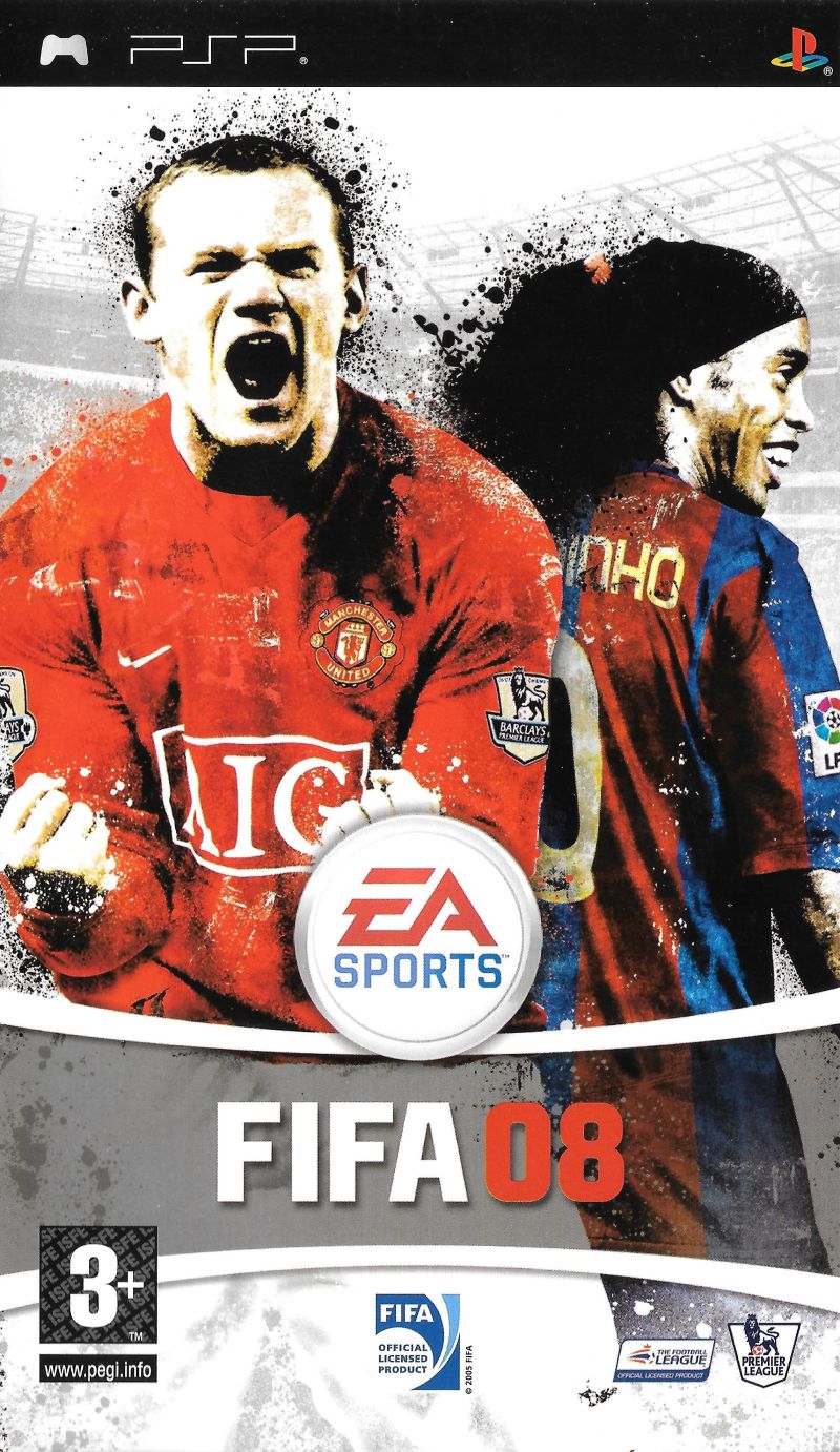 Front cover of FIFA Soccer 08 for PlayStation Portable