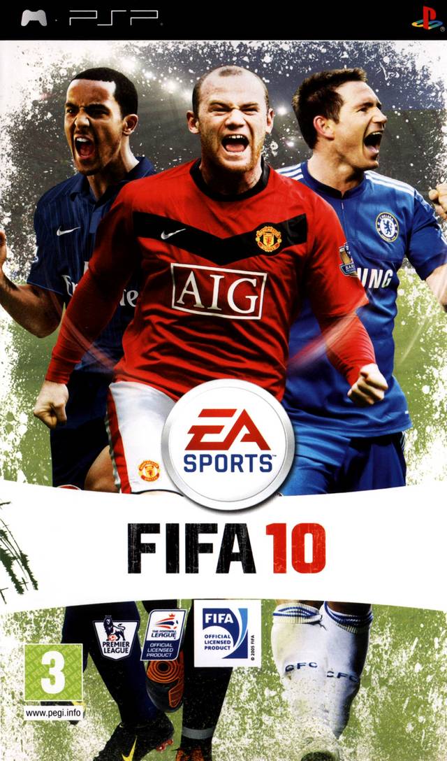 Front cover of FIFA Soccer 10 for PlayStation Portable
