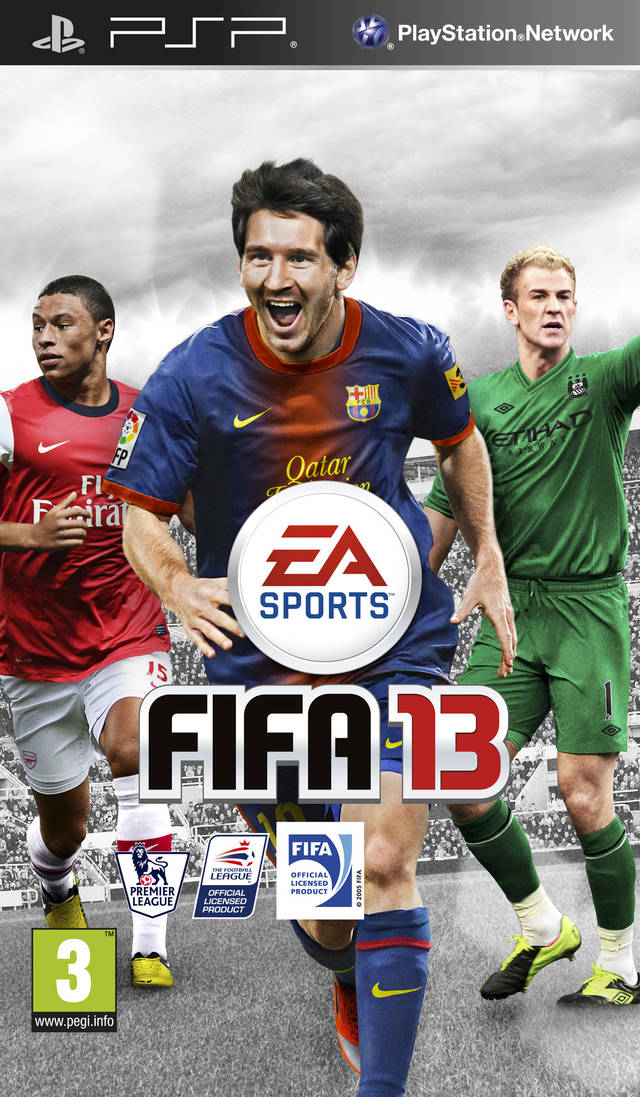 Front cover of FIFA Soccer 13 for PlayStation Portable