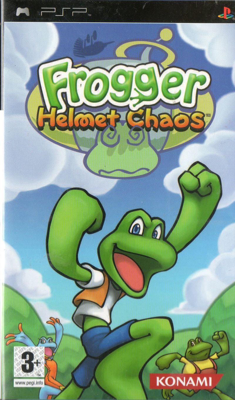Front cover of Frogger: Helmet Chaos for PlayStation Portable
