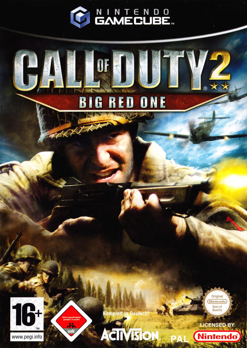 Front cover of Call of Duty 2: Big Red One for Nintendo GameCube