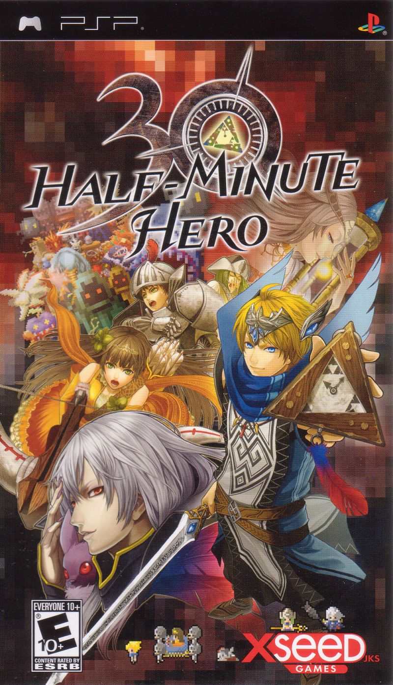 Front cover of Half-Minute Hero for PlayStation Portable