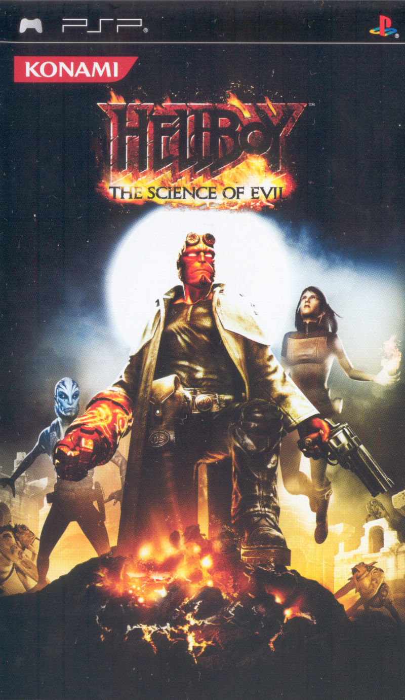 Front cover of Hellboy: The Science of Evil for PlayStation Portable