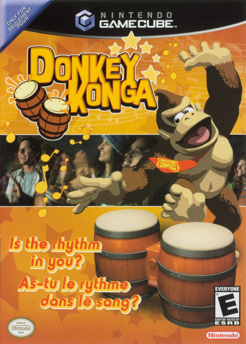 Front cover of Donkey Konga for Nintendo GameCube