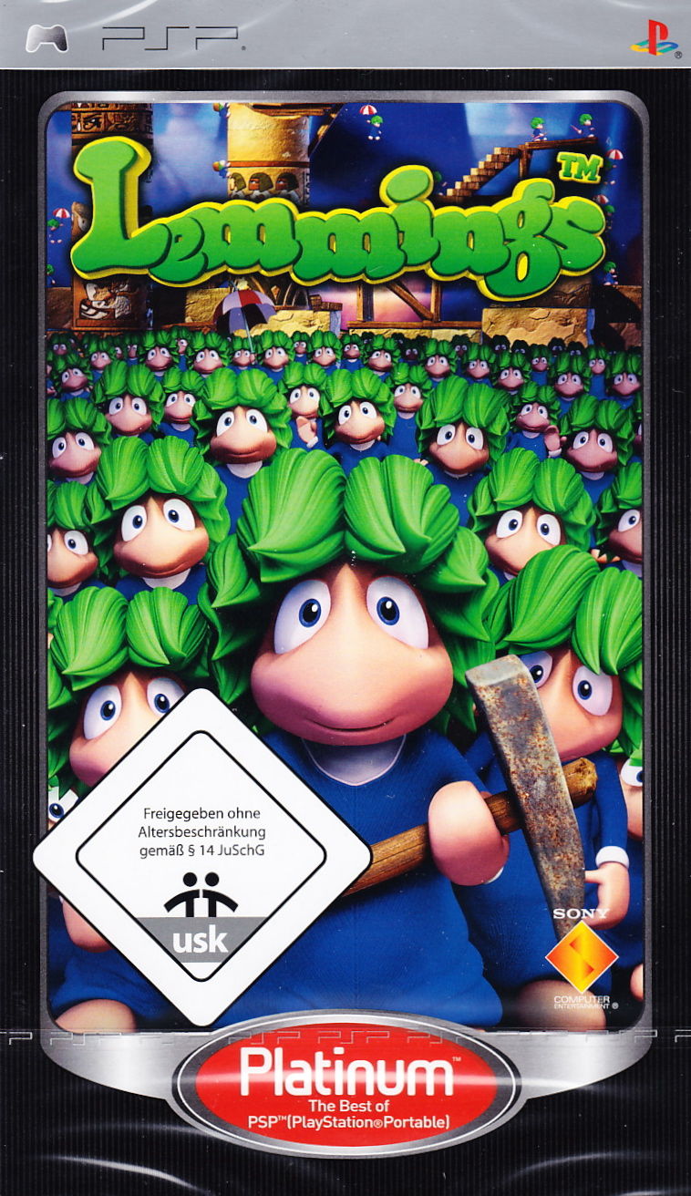 Front cover of Lemmings for PlayStation Portable