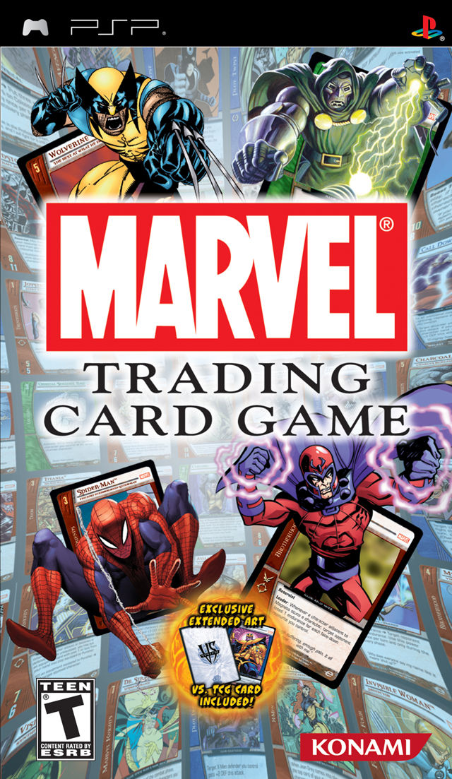 Front cover of Marvel Trading Card Game for PlayStation Portable