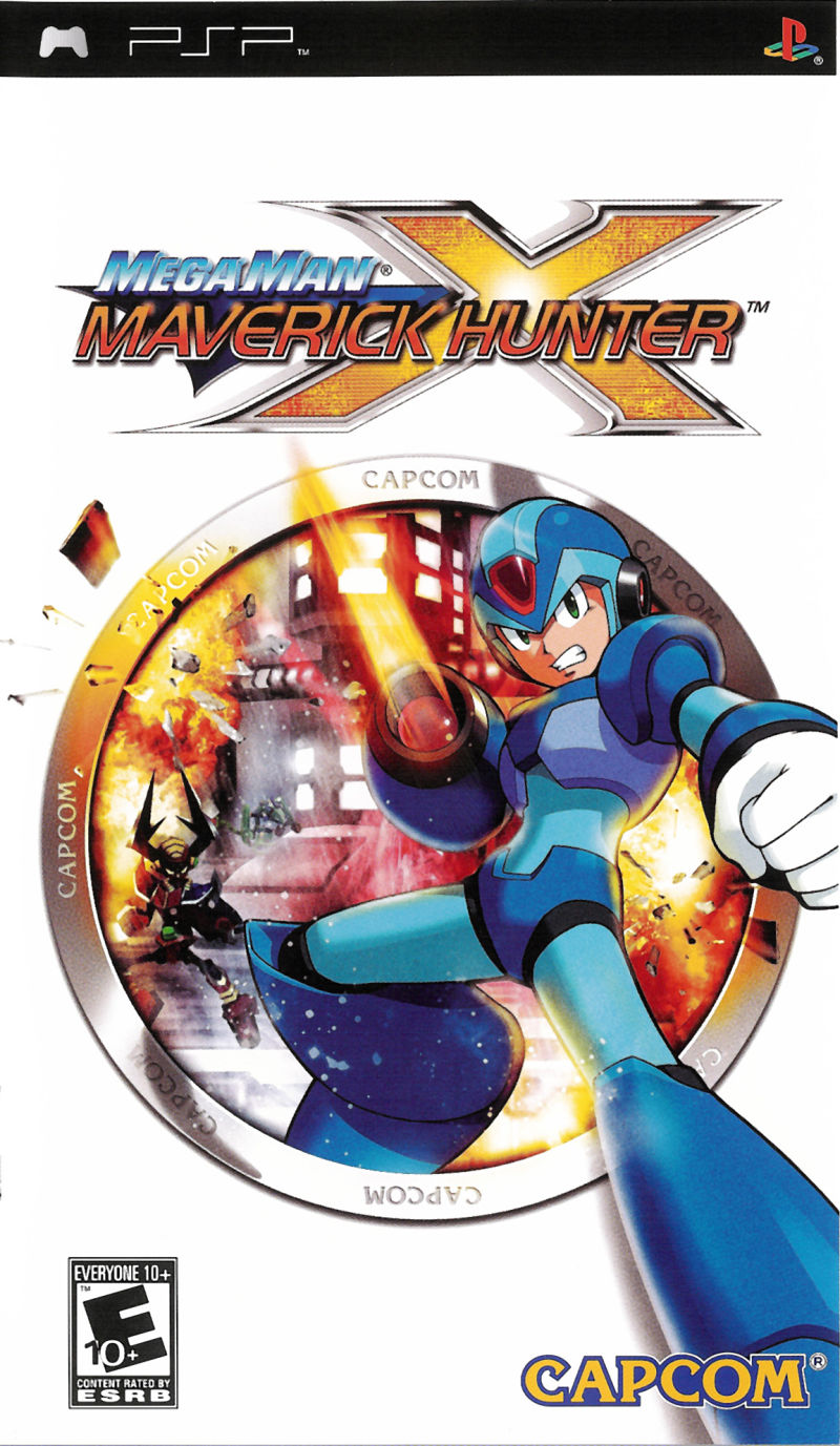 Front cover of Mega Man: Maverick Hunter X for PlayStation Portable