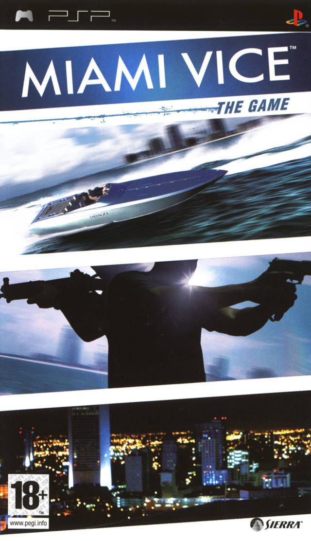 Front cover of Miami Vice: The Game for PlayStation Portable
