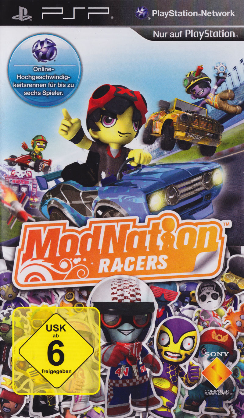 Front cover of ModNation Racers for PlayStation Portable