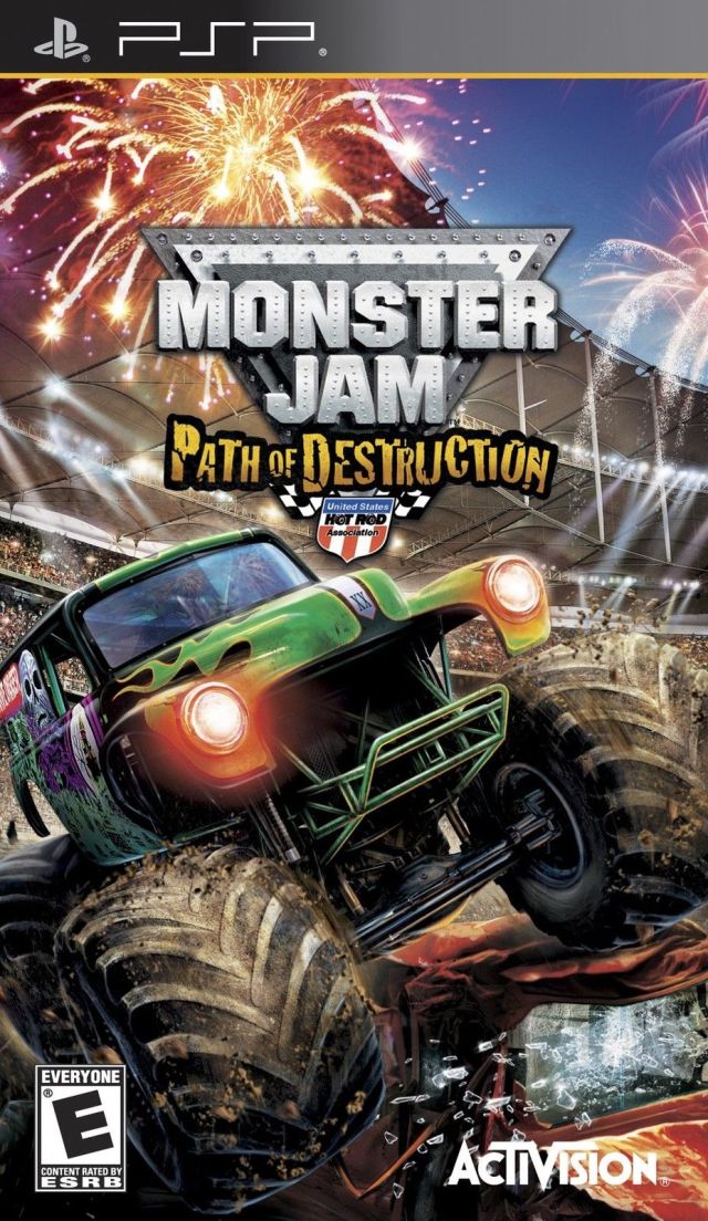 Front cover of Monster Jam: Path of Destruction for PlayStation Portable