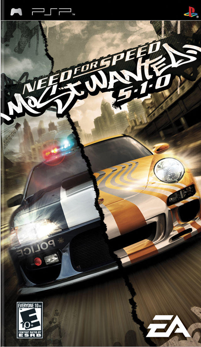 Front cover of Need for Speed: Most Wanted 5-1-0 for PlayStation Portable