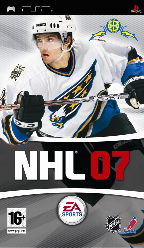 Front cover of NHL 07 for PlayStation Portable