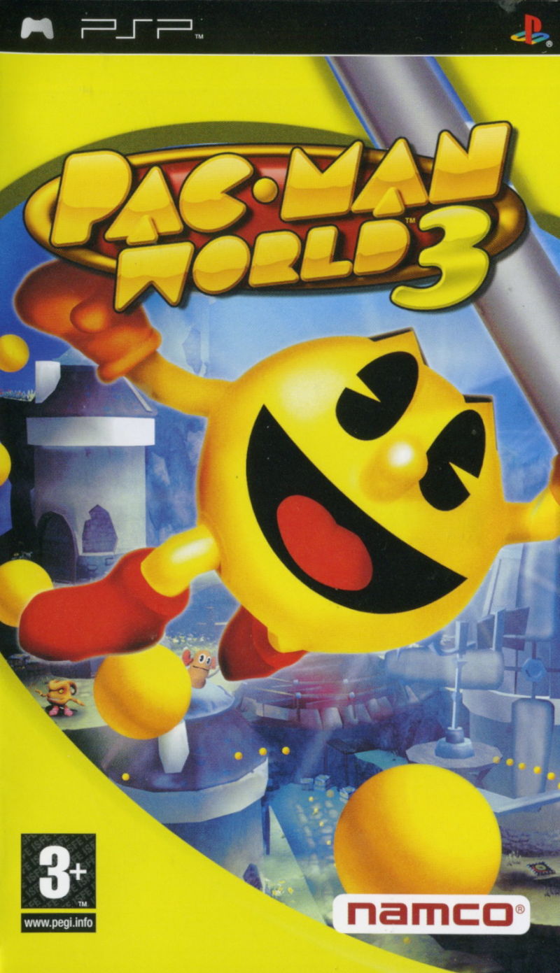 Front cover of Pac-Man World 3 for PlayStation Portable