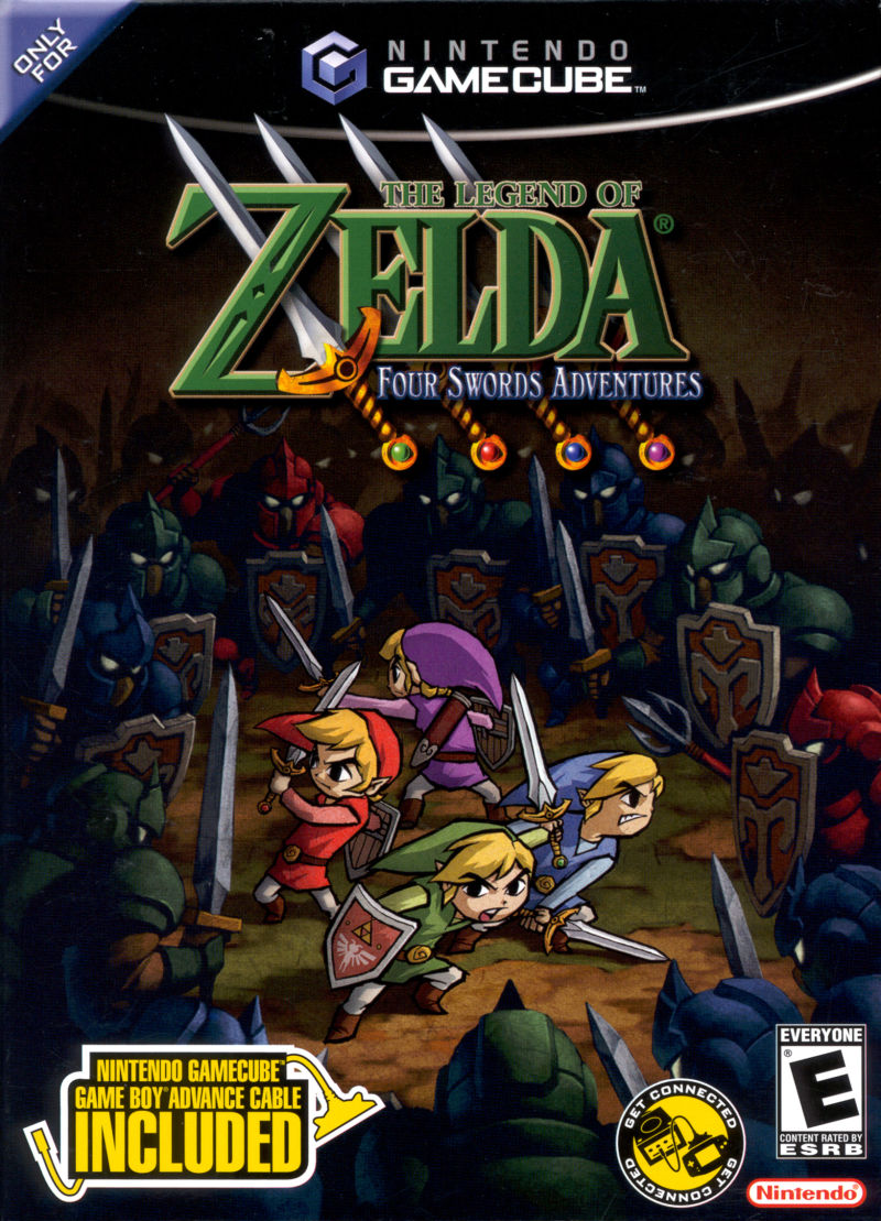 Front cover of The Legend of Zelda: Four Swords Adventures for Nintendo GameCube