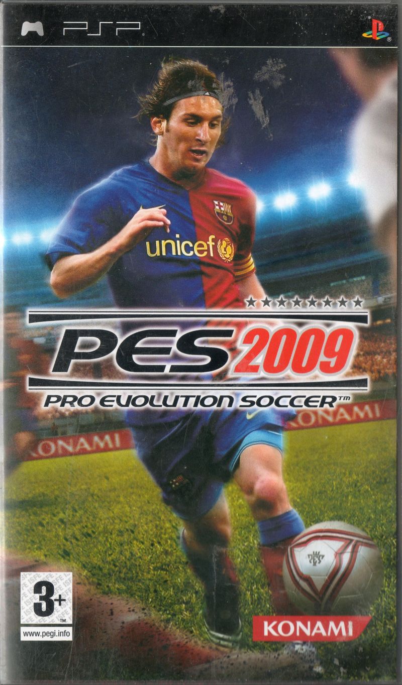 Front cover of PES 2009: Pro Evolution Soccer for PlayStation Portable