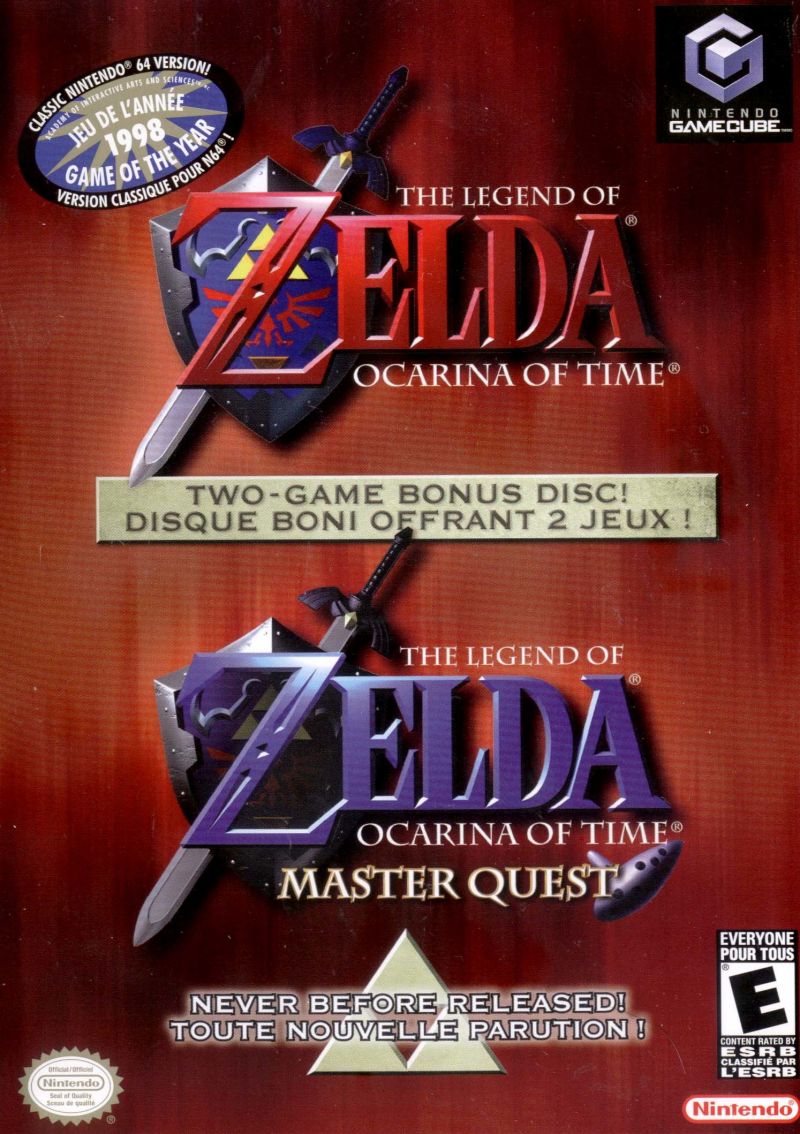 Front cover of The Legend of Zelda: Ocarina of Time / Master Quest for Nintendo GameCube