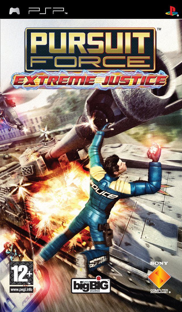 Front cover of Pursuit Force: Extreme Justice for PlayStation Portable