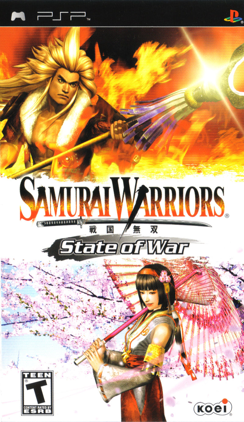 Front cover of Samurai Warriors: State of War for PlayStation Portable