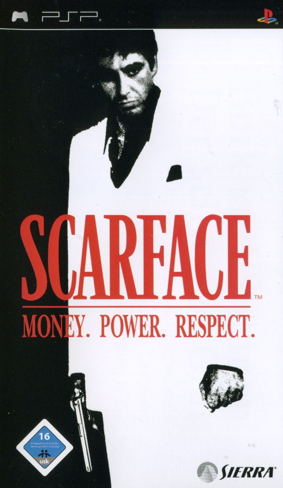 Front cover of Scarface: Money. Power. Respect. for PlayStation Portable