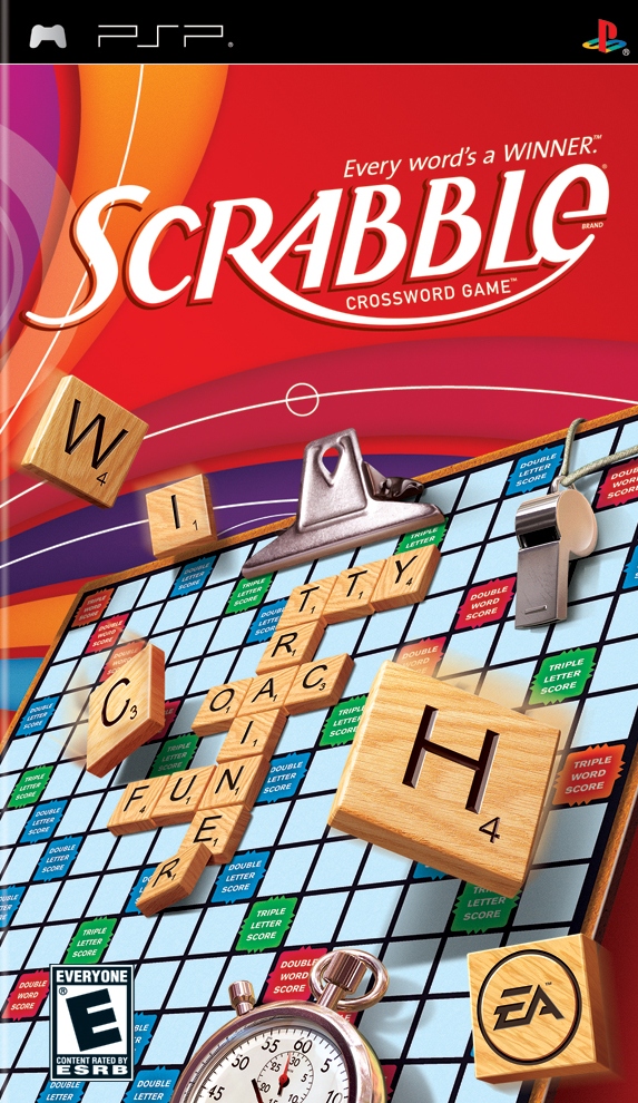 Front cover of Scrabble for PlayStation Portable