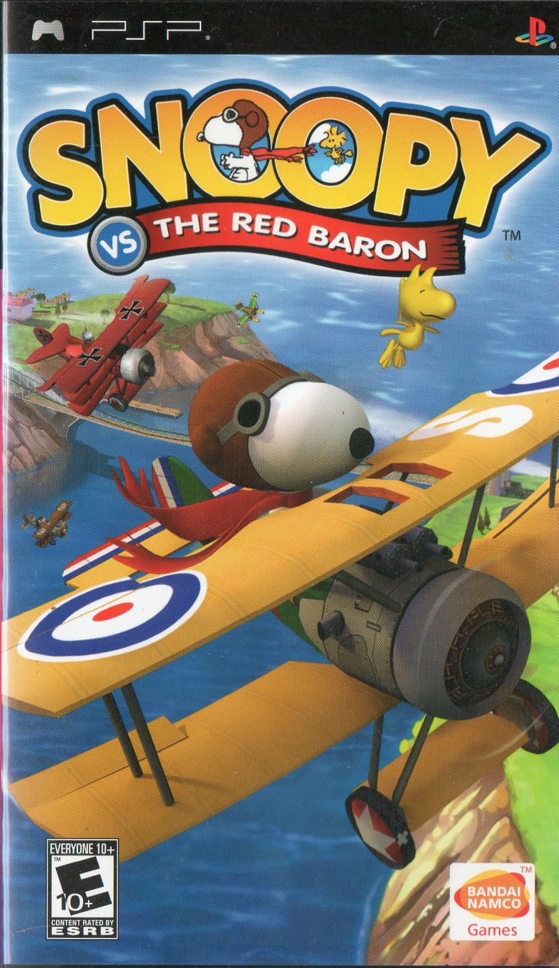 Front cover of Snoopy vs. the Red Baron for PlayStation Portable